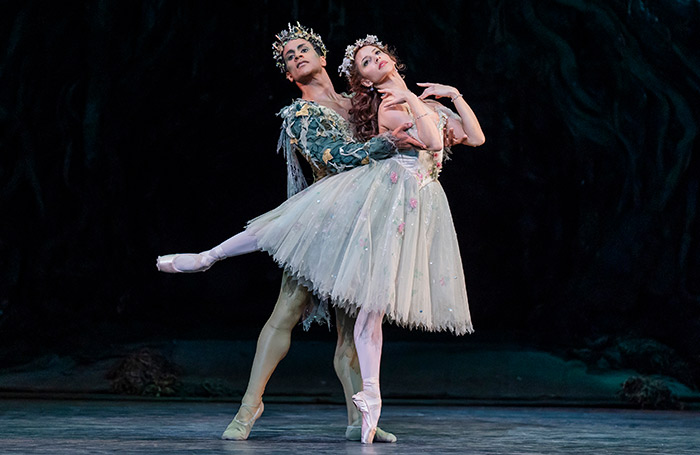 Marcelino Sambé and Francesca Hayward in The Dream, part of Frederick Ashton Celebrated at the Royal Opera House, London. Photo: Tristram Kenton