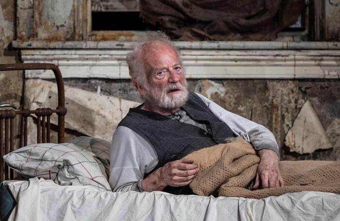 Ian McDiarmid in The Caretaker at Chichester Festival Theatre. Photo: Ellie Kurttz