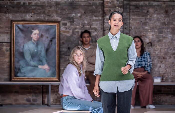 Phoebe Campbell in Alma Mater at the Almeida Theatre, London. Photo: Marc Brenner Phoebe Campbell in Alma Mater at the Almeida Theatre, London. Photo: Marc Brenner