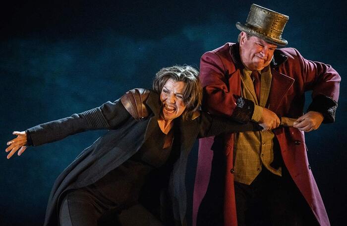 Lee Bisset and Bradley Daley in Götterdämmerung at Longborough Festival Opera House. Picture Matthew Williams-Ellis