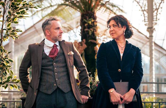 Graham Mackay-Bruce and Nicole Cooper in Hedda Gabler at Glasgow Botanic Gardens