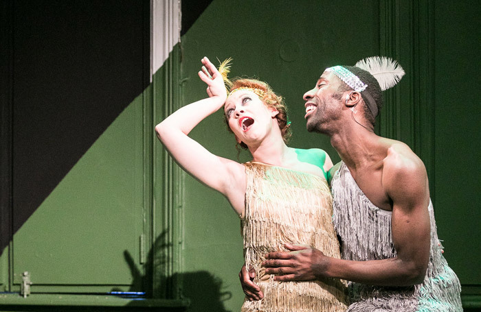 Anna Clarke and Joey Akubeze in The Wild Party at London's Hope Theatre in 2017. Photo: Alex Fine