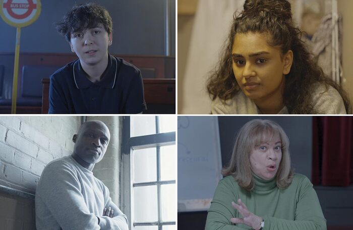 Four stills from Cardboard Citizens&rsquo; new short films series More Than One Story. Photos: Cardboard Citizens