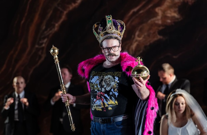 Joshua Hopkins in Un Giorno di Regno at Garsington Opera. Photo: Julian Guidera