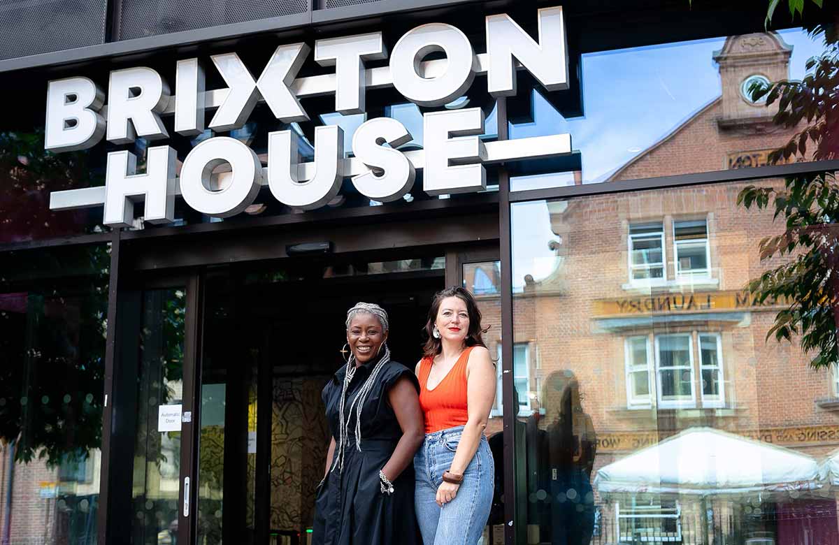 Delia Barker and Ruth Hawkins outside Brixton House. Photo: Toyin Dawudu Delia Barker and Ruth Hawkins outside Brixton House. Photo: Toyin Dawudu