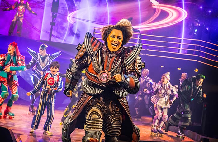 Jade Marvin and the cast of Starlight Express at Troubadour Wembley Park, London. Photo: Pamela Raith Jade Marvin and the cast of Starlight Express at Troubadour Wembley Park, London. Photo: Pamela Raith