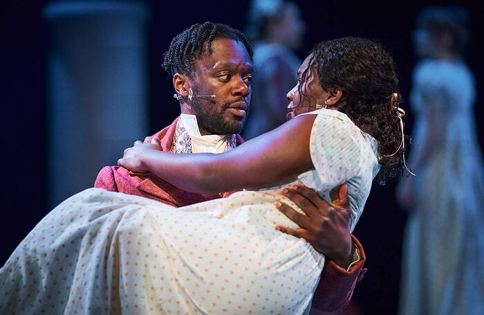 Luke Wilson and Lola Aluko in Sense and Sensibility at Pitlochry Festival Theatre. Picture: Fraser Band Luke Wilson and Lola Aluko in Sense and Sensibility at Pitlochry Festival Theatre. Picture: Fraser Band