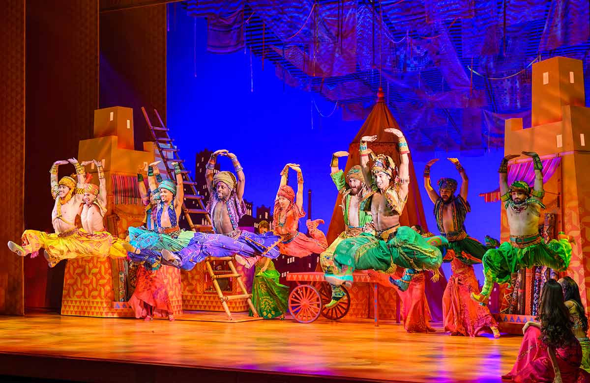 The cast of Aladdin. Photo: Deen van Meer