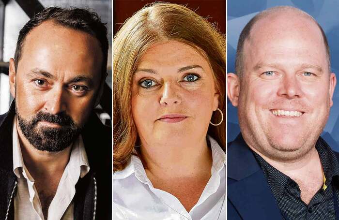 Chris Stafford, Stephanie Sirr and James Seabright. Photos: Ellie Kurttz/Wren/Alex Brenner