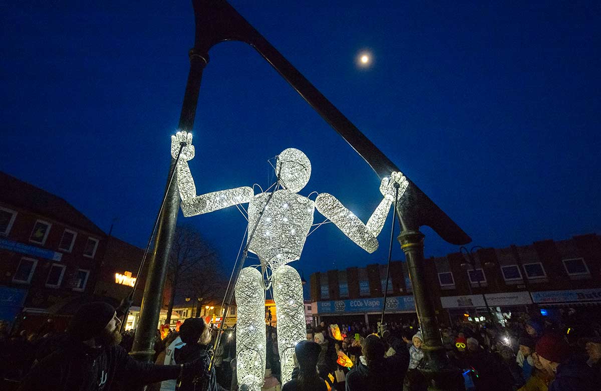 The Light Night Ashfield event. Photo: Lamar Francois First Art The Light Night Ashfield event. Photo: Lamar Francois First Art
