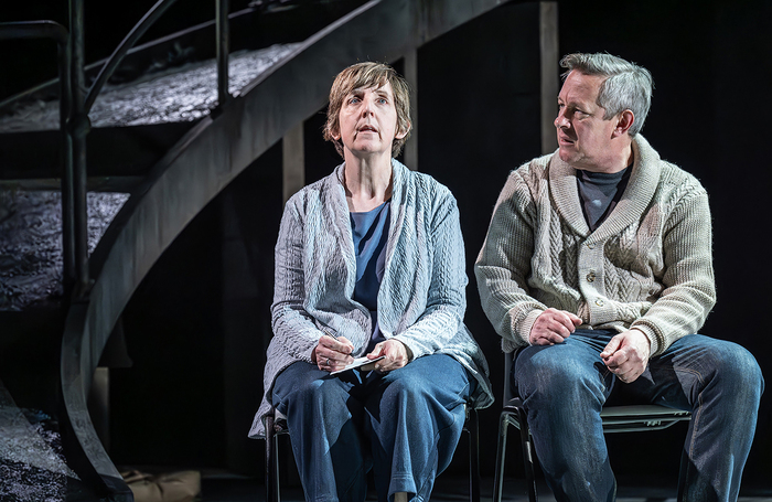 Julie Hesmondhalgh and Tony Hirst in Punch. Photo credit: Marc Brenner