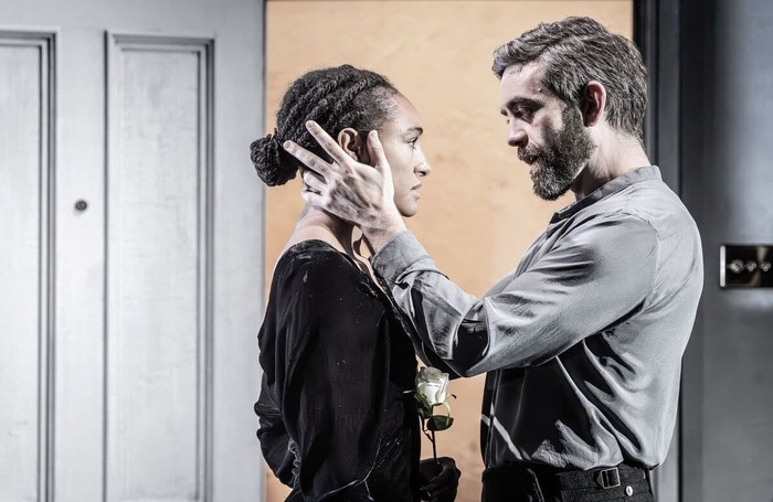 Natalie Simpson and James Corrigan in Visit from an Unknown Woman at Hampstead Theatre. Photo: Marc Brenner