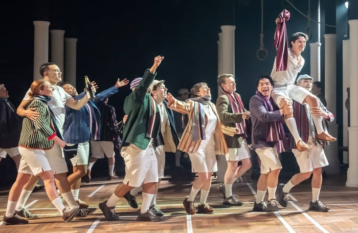 The cast in Chariots of Fire at the Crucible Theatre, Sheffield. Photo: Johan Persson