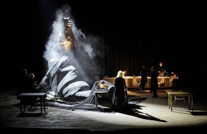 The cast of Hecuba, Not Hecuba at Festival d'Avignon. Photo: Christophe Raynaud de Lage