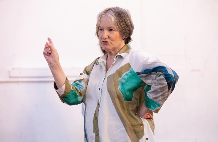 Deborah Findlay in The Years rehearsals. Photo: Ali Wright