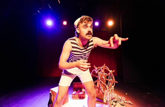 Darby James in Little Squirt at Summerhall, Edinburgh. Photo: Lucinda Goodwin