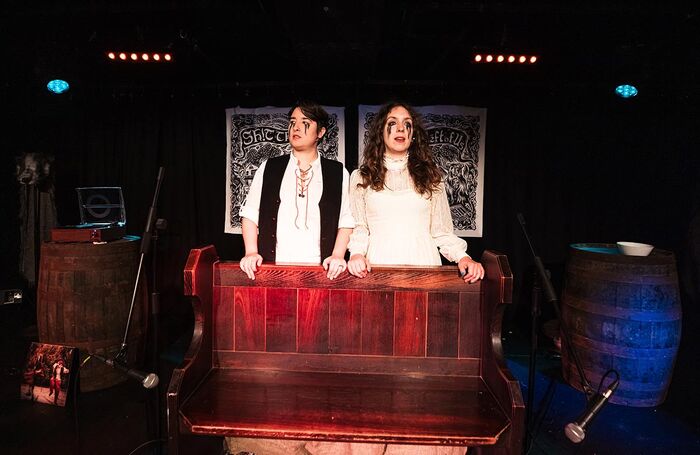  Louise Mothersole and Rebecca Biscuit in Or What’s Left of Us at Summerhall, Edinburgh.