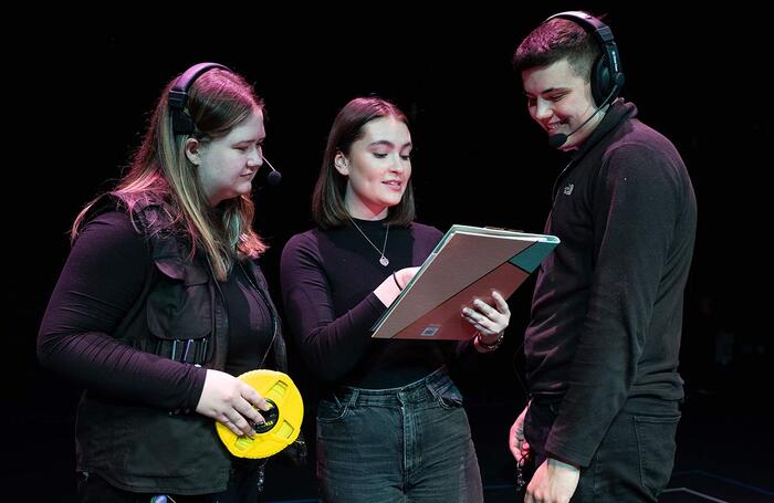 Technical training at LAMDA. Photo: Sam Taylor