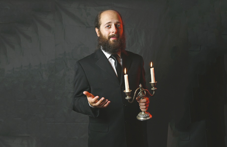 Ben Volchok in The Ceremony at Summerhall, Edinburgh. Photo: Kate Cameron Ben Volchok in The Ceremony at Summerhall, Edinburgh. Photo: Kate Cameron