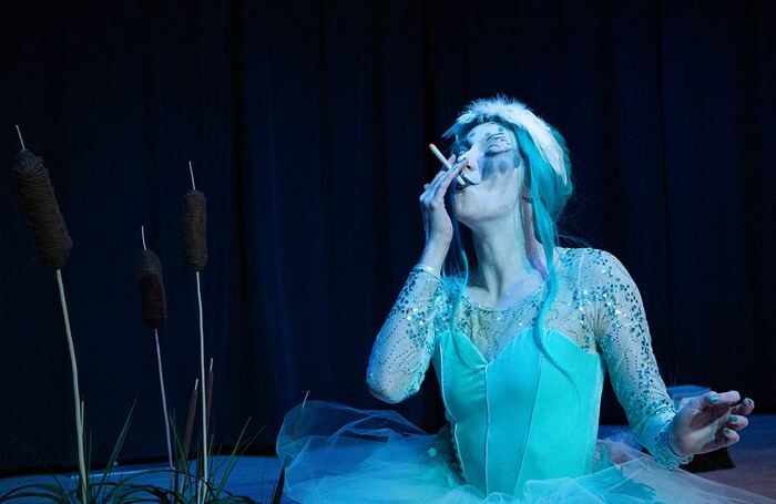 Lauren Brady in OWEaDEBT at Red Lecture Theatre, Summerhall, Edinburgh. Photo: Joel Sims