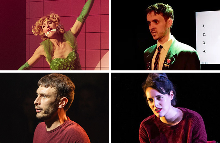 Solo Edinburgh Fringe shows past and present, clockwise from top left: Leah Shelton in Batshit (photo by Cecilia Martin), James Akka in Sorry (I Broke Your Arms And Legs), Phoebe Waller-Bridge in Fleabag (photo by Matt Humphrey) and Richard Gadd in Baby Re Solo Edinburgh Fringe shows past and present, clockwise from top left: Leah Shelton in Batshit (photo by Cecilia Martin), James Akka in Sorry (I Broke Your Arms And Legs), Phoebe Waller-Bridge in Fleabag (photo by Matt Humphrey) and Richard Gadd in Baby Re