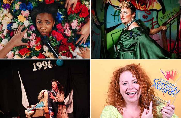 Clockwise from top left: Nicole Sawyerr in My Mother's Funeral: The Show; Salty Brine; Amy Gledhill; and Natalie Palamides in WEER. Photos: Rebecca Need-Menear/Alex Brenner Clockwise from top left: Nicole Sawyerr in My Mother's Funeral: The Show; Salty Brine; Amy Gledhill; and Natalie Palamides in WEER. Photos: Rebecca Need-Menear/Alex Brenner