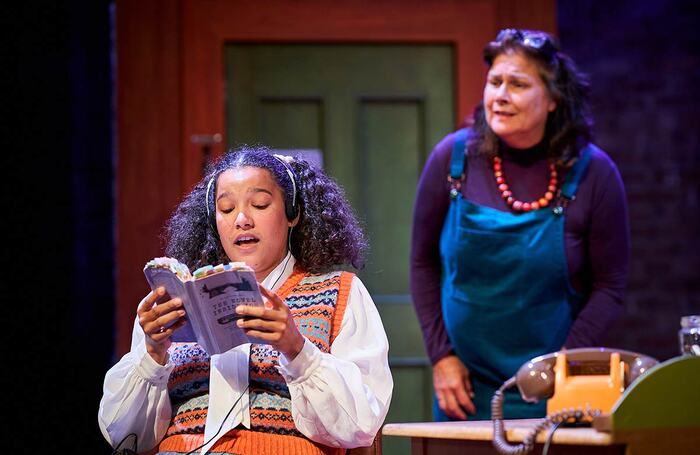 Charlotte Grayson and Fiona Bruce in The Brenda Line at Pitlochry Festival Theatre, Pitlochry. Photo: Fraser Band