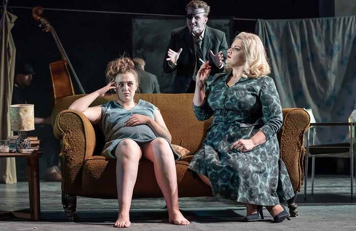 Gemma Dobson, Tom Varey and Jodie Prenger in a 2019 production of A Taste of Honey. Photo: Marc Brenner Gemma Dobson, Tom Varey and Jodie Prenger in a 2019 production of A Taste of Honey. Photo: Marc Brenner