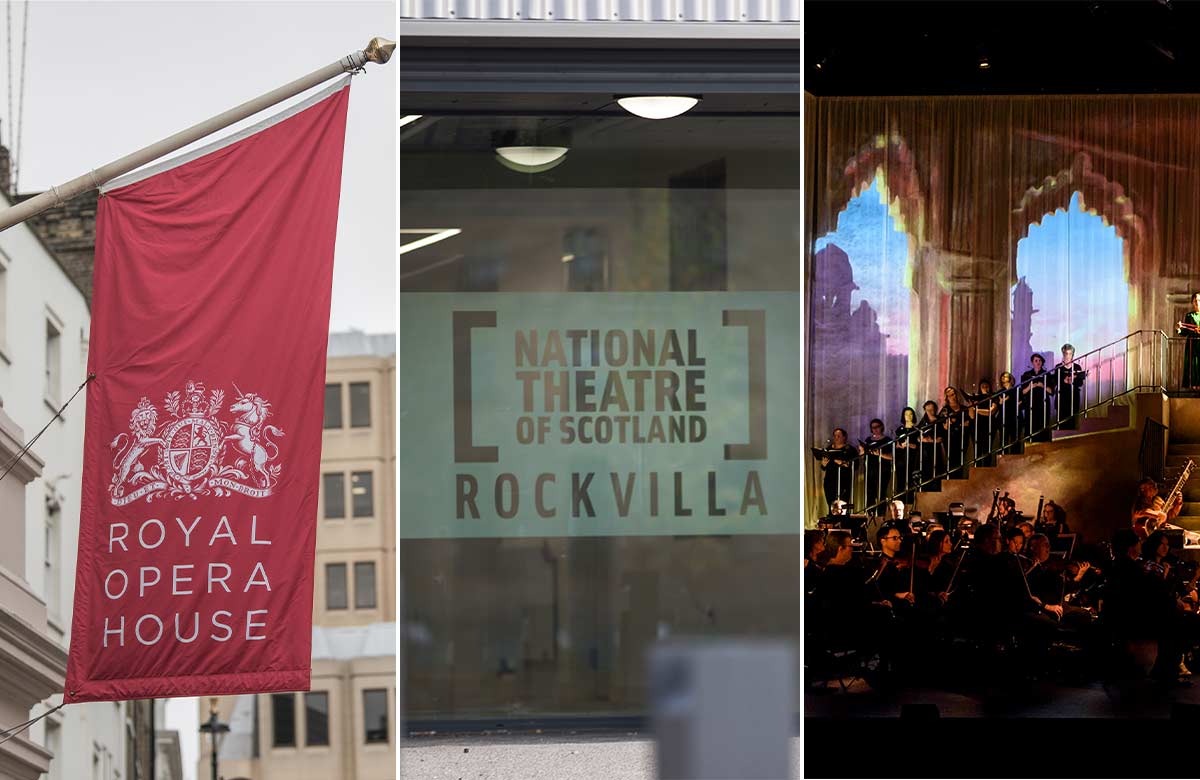 Royal Opera House, National Theatre of Scotland and Philharmonia Orchestra. Photos: David Monteith-Hodge/Drew Farrell/Bill Cooper Royal Opera House, National Theatre of Scotland and Philharmonia Orchestra. Photos: David Monteith-Hodge/Drew Farrell/Bill Cooper