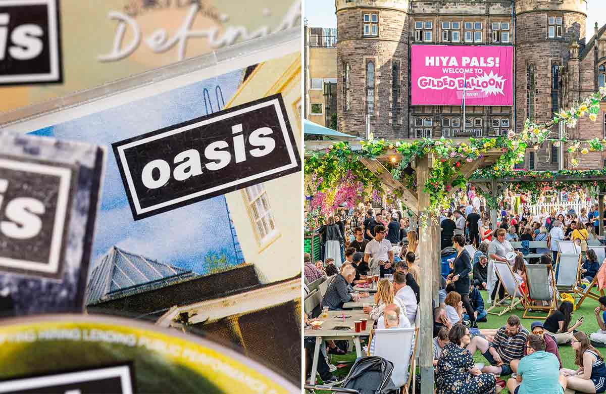 Oasis have booked three performances during the beginning of the Edinburgh Festival Fringe next year. Photos: Shutterstock