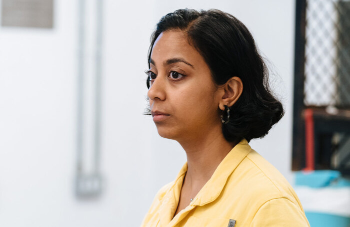 Anjana Vasan in Brace Brace rehearsals. Photo: Helen Murray