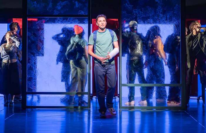 Ryan Kopel in Dear Evan Hansen at Nottingham Playhouse, Nottingham. Photo: Marc Brenner