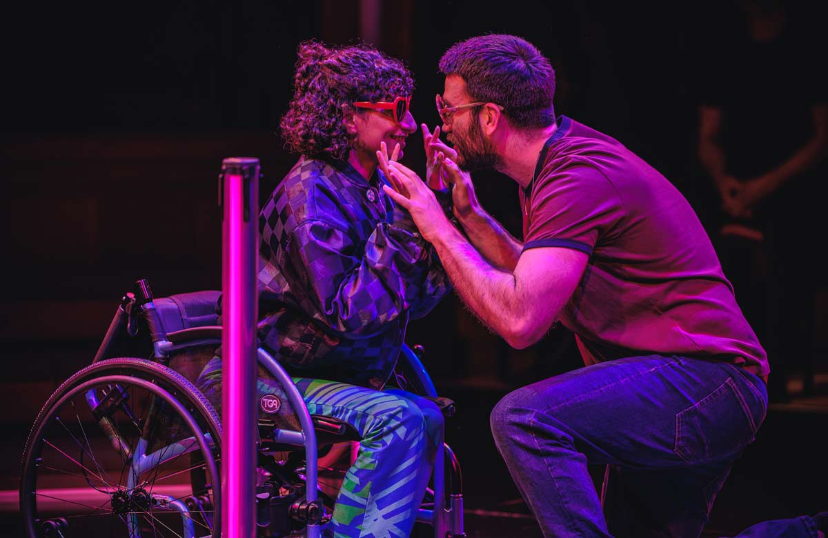 Shreya M Patel and Ciaran Forrest in Romeo and Juliet at Shakespeare North Playhouse, Prescot. Photo: Patch Dolan