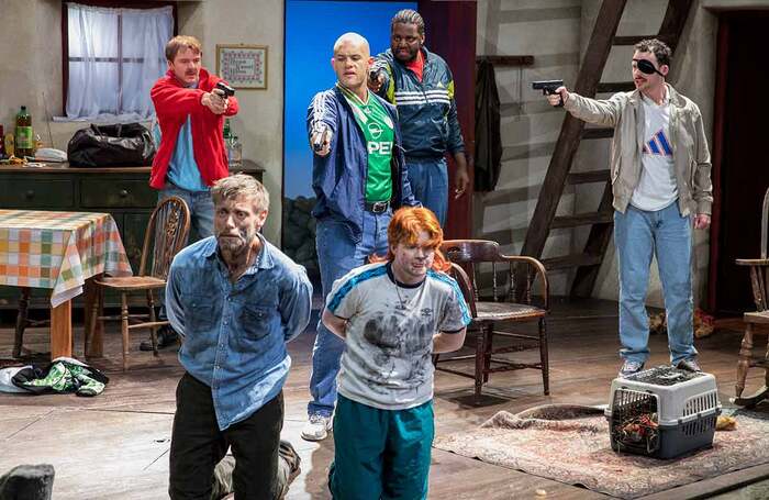 The cast of The Lieutenant of Inishmore at Everyman Theatre, Liverpool. Photo: Gary Calton