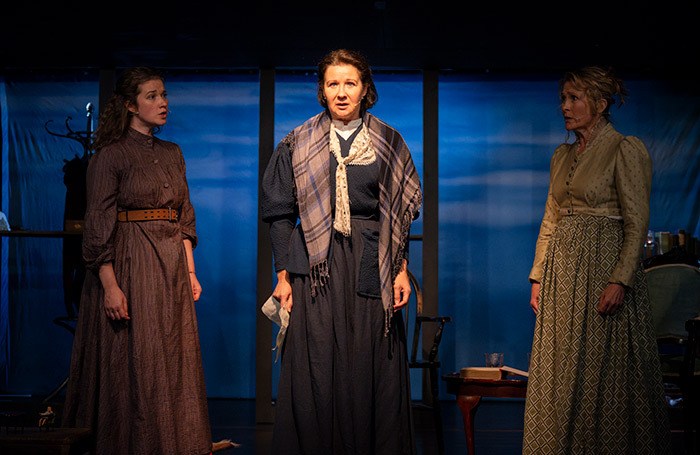 Irene Allan, Karen Fishwick and Hilary Maclean in Armour at &Ograve;ran M&oacute;r, Glasgow