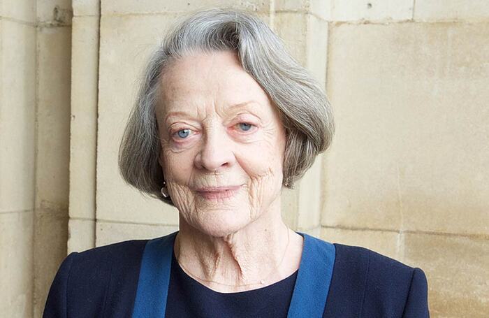 Maggie Smith receives the Critics’ Circle Award 2015 for Services to the Arts in 2015. Photo: Elliot Franks