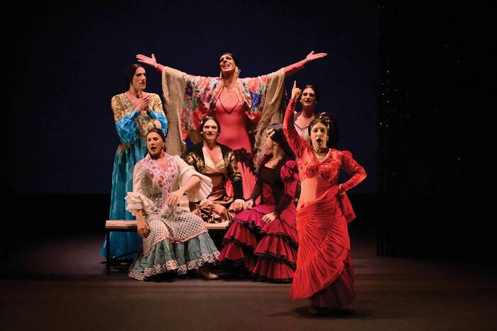 Manuel Li&ntilde;&aacute;n and the cast of &iexcl;VIVA!, which runs in London at Sadler&rsquo;s Wells, this month. Photo: Marcos G Punto