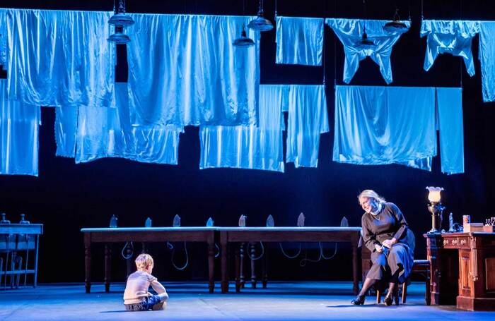 Roman Muir and Sinéad Campbell-Wallace in Suor Angelica at the London Coliseum. Photo: Genevieve Girling