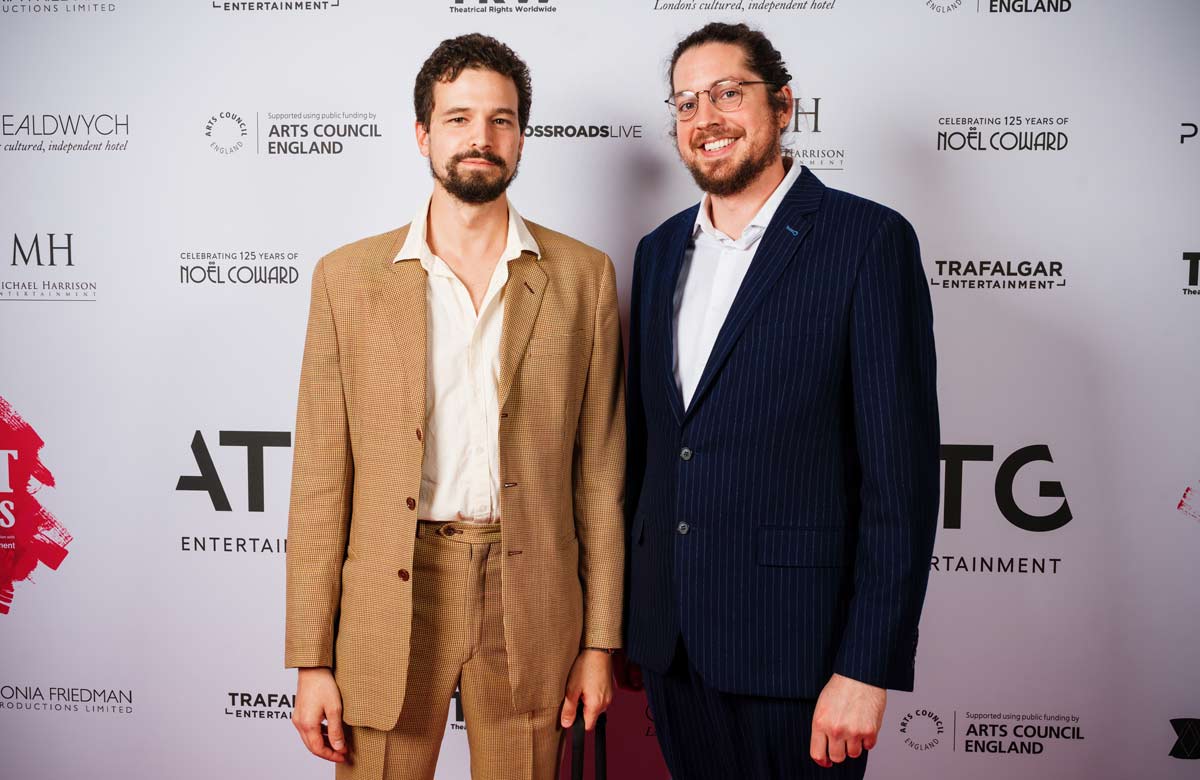 Kit Buchan and Jim Barne at The Stage debut Awards 2024. Photo: Alex Brenner