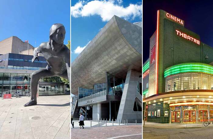 Theatre Royal Plymouth, the Lowry, Salford, and Stephen Joseph Theatre, Scarborough. Photo: Chris Baker/Len Grant/James Drawneek