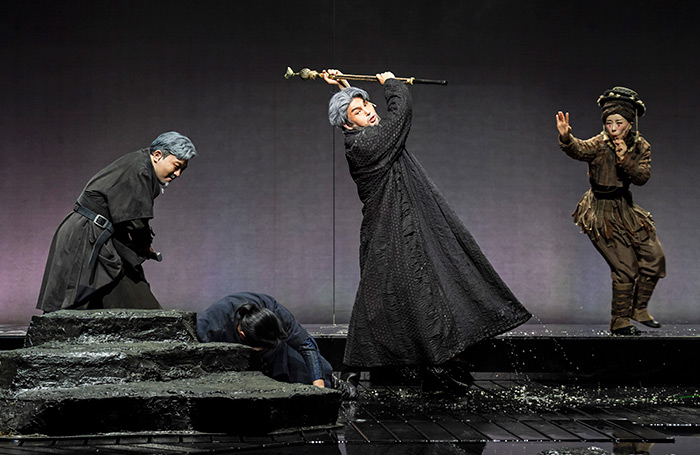 The cast of Lear at Barbican Theatre, London. Photo: Tristram Kenton