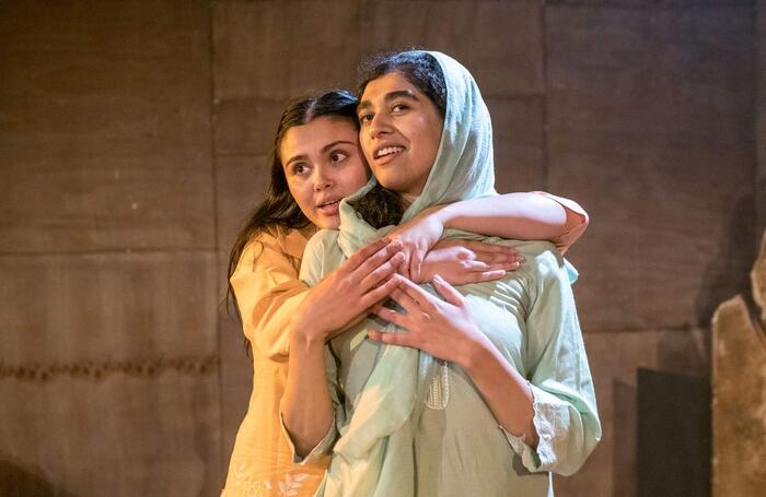 Aiyana Bartlett and Farah Ashraf in Santi and Naz at Wardrobe Theatre, Bristol. Photo: Paul Blakemore