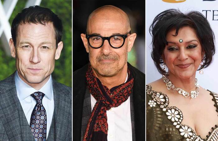 Tobias Menzies, Stanley Tucci and Meera Syal. Photos: Shutterstock