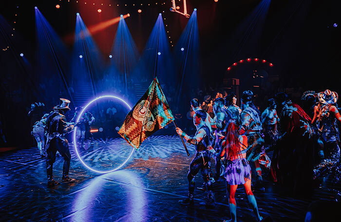 The cast of Come Alive! The Greatest Showman at Empress Museum, London. Photo: Luke Dyson