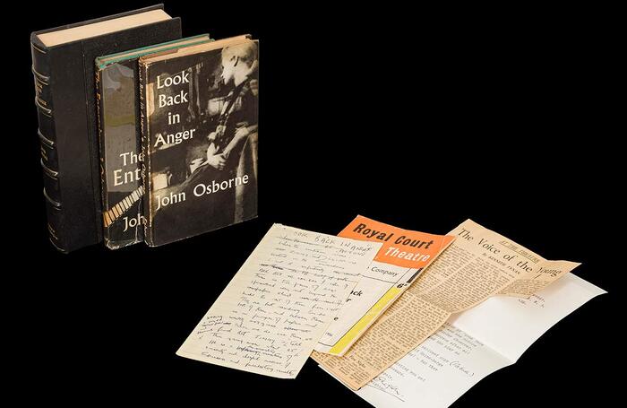 A signed first edition of John Osborne&rsquo;s Look Back in Anger will be sold at Chiswick Auctions on November 28. Photo: Steven McCauley