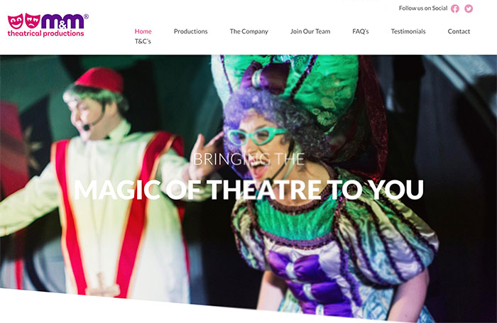 The M&M Theatrical Productions website (actors pictured are not those involved in the tribunal) The M&M Theatrical Productions website (actors pictured are not those involved in the tribunal)