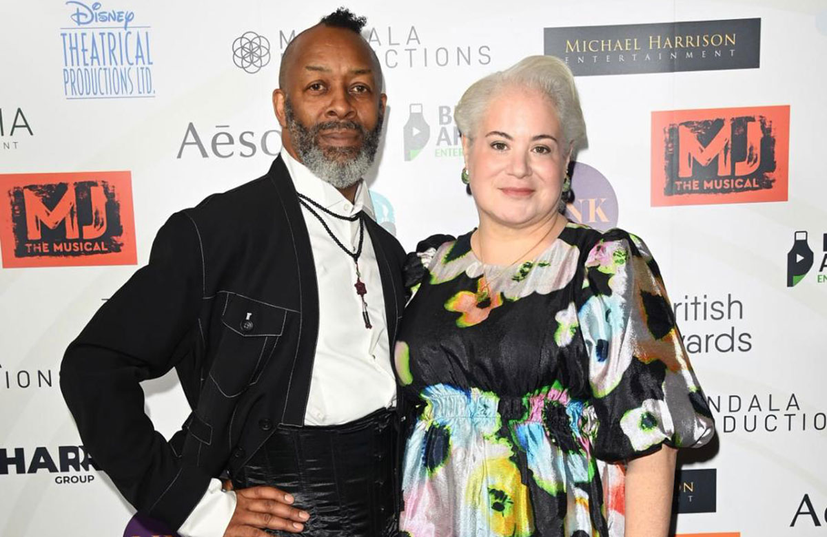 Solange Urdang (right) with fellow co-founder of the Black British Theatre Awards Omar F Okai. Photo: Stuart C Wilson