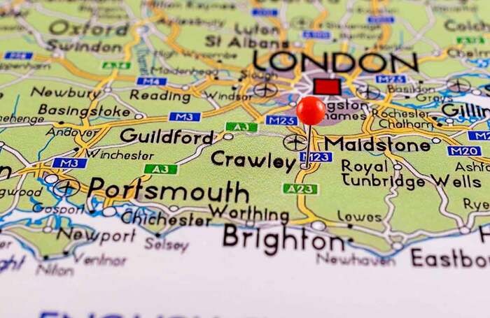 Crawley is located between London and Brighton and is already home to some notable creatives. Photo: PredragLasica/Shutterstock