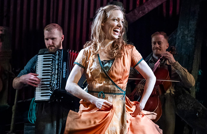 Clare Foster in The Curious Case of Benjamin Button at Ambassadors Theatre, London. Photo: Tristram Kenton Clare Foster in The Curious Case of Benjamin Button at Ambassadors Theatre, London. Photo: Tristram Kenton