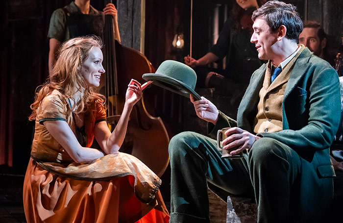 Clare Foster and John Dagleish in The Curious Case of Benjamin Button at Ambassadors Theatre, London. Photo: Tristram Kenton